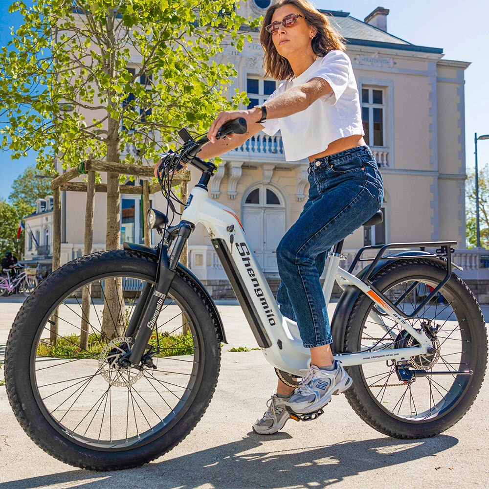 [EU Direct] SHENGMILO MX06 Electric Bike 48V 17.5AH SamsungCell Battery 500W Motors Recommended Top Speed 25KM/H 26inches Tires 60-90KM Max Mileage 150KG Max Load Electric Bicycle