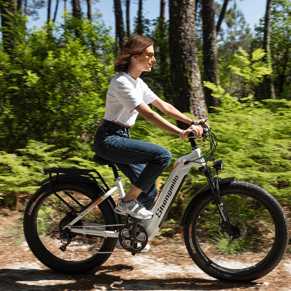 [EU Direct] SHENGMILO MX06 Electric Bike 48V 17.5AH SamsungCell Battery 500W Motors Recommended Top Speed 25KM/H 26inches Tires 60-90KM Max Mileage 150KG Max Load Electric Bicycle