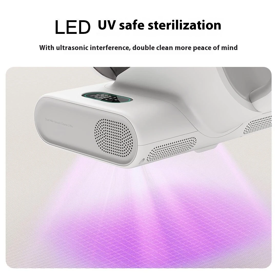 XIAOMI MIJIA Mite Remover Device 2 Pro Household 500W 16kPa Strong Suction Power Cleaner with UV Light and Ultrasound 6 layer system filter