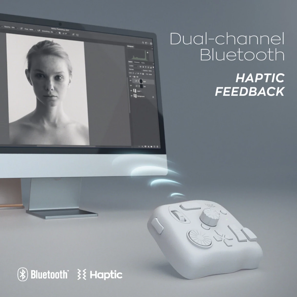 TourBox Elite Upgraded Bluetooth Controller for Photo Video Editing Color Grading Ilustration for Adobe Photoshop Lightroom Premiere Illustrator for Davinci Resolve After Effects Final Cut Pro Keyboard
