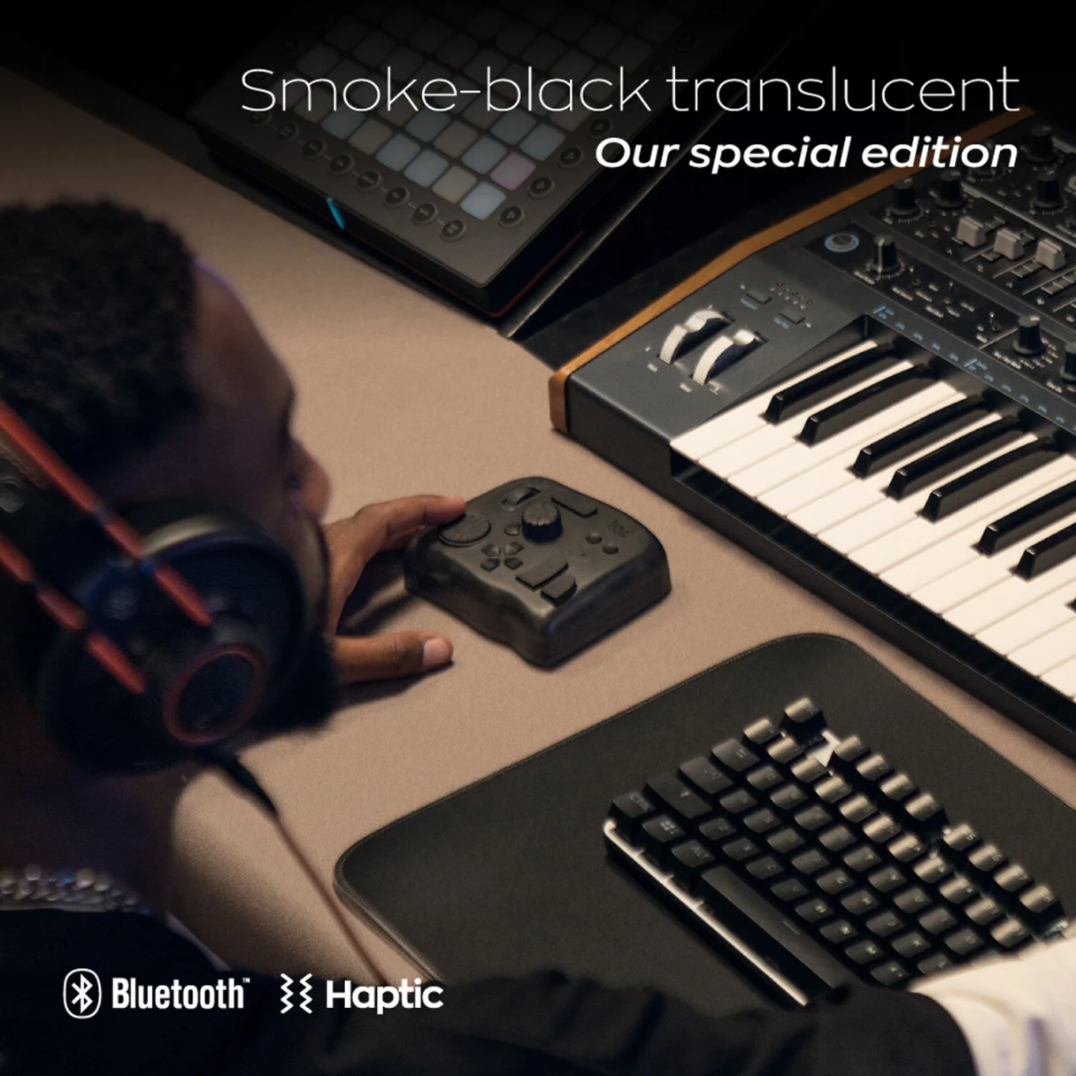 TourBox Elite Upgraded Bluetooth Controller for Photo Video Editing Color Grading Ilustration for Adobe Photoshop Lightroom Premiere Illustrator for Davinci Resolve After Effects Final Cut Pro Keyboard