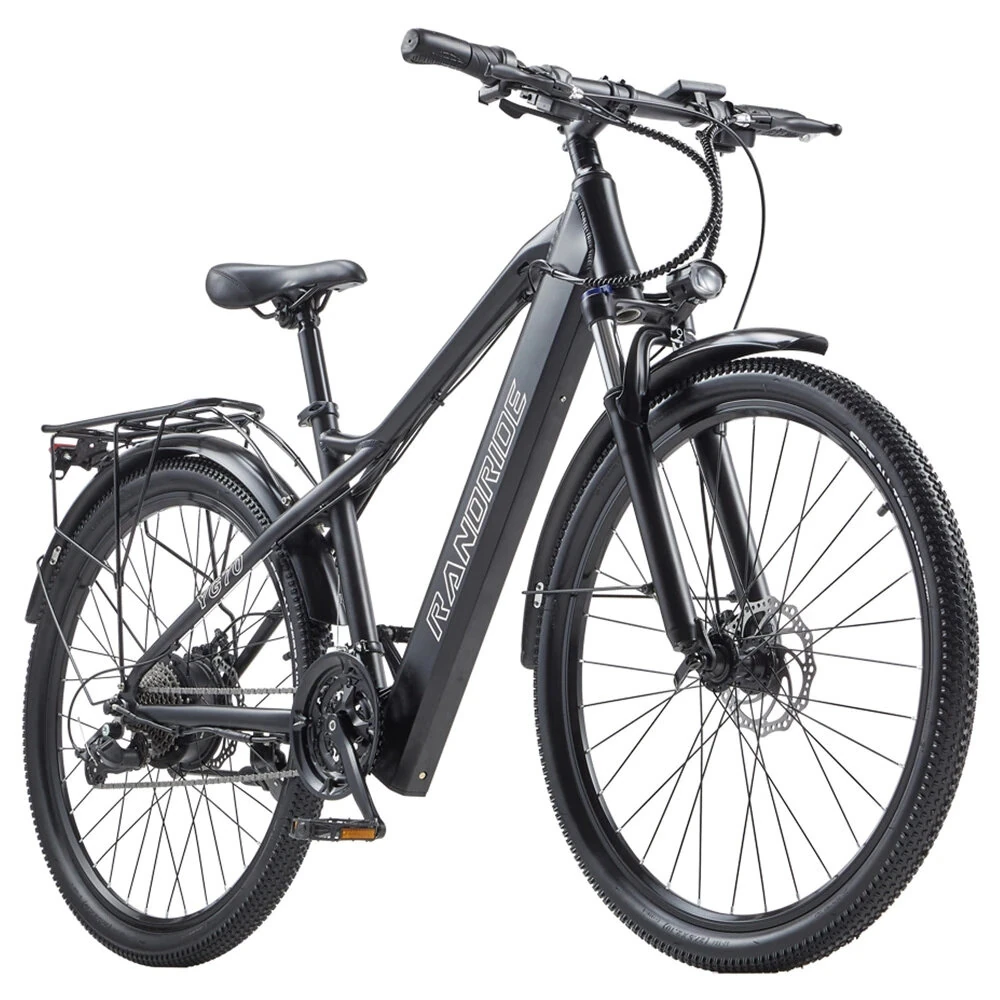 EU DIRECT] RANDRIDE YG70 Electric Bike 48V 14Ah 1000W Motor Recommended Top Speed 25KM/H 27.5inch Tires Electric Bike 40-50KM Mileage Disc Brake 180KG Max Load