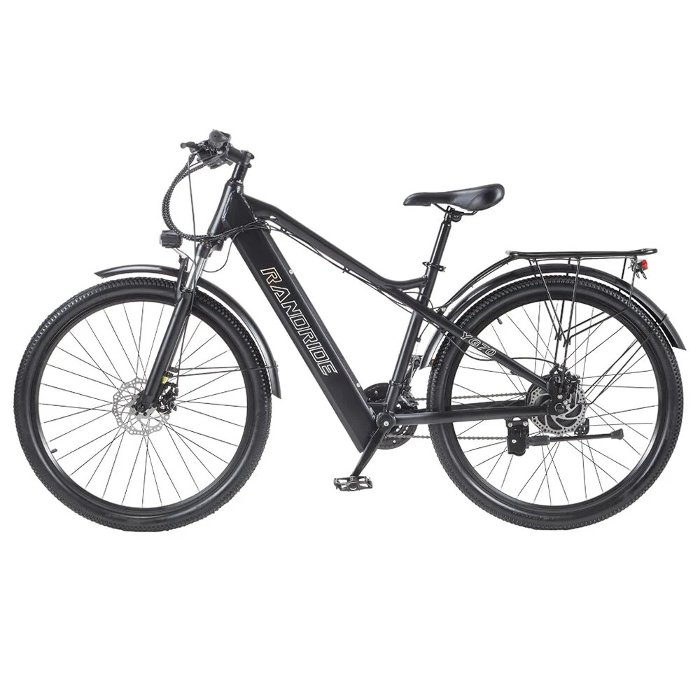 EU DIRECT] RANDRIDE YG70 Electric Bike 48V 14Ah 1000W Motor Recommended Top Speed 25KM/H 27.5inch Tires Electric Bike 40-50KM Mileage Disc Brake 180KG Max Load