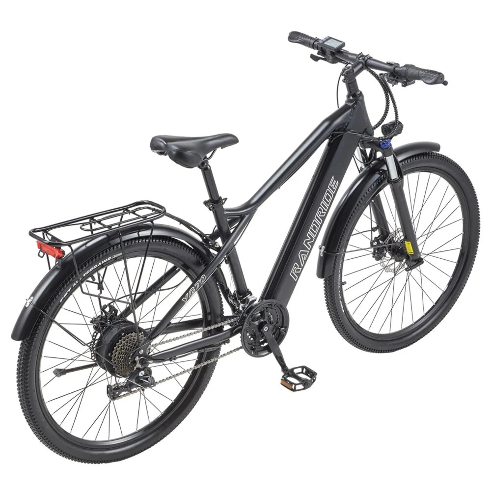 EU DIRECT] RANDRIDE YG70 Electric Bike 48V 14Ah 1000W Motor Recommended Top Speed 25KM/H 27.5inch Tires Electric Bike 40-50KM Mileage Disc Brake 180KG Max Load