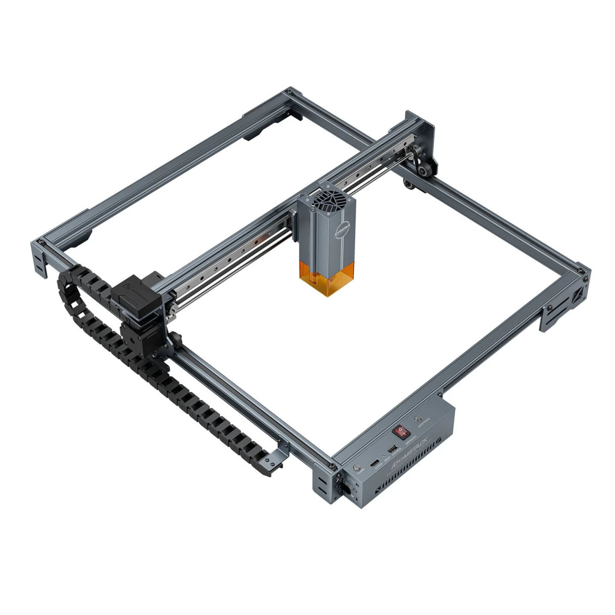 Refurbished AtomStack A20 PRO V2 20W Laser Engraver 24000mm/min Ultra Fast 120W High Power Laser Engraving Machine CNC Laser Cutter and Engraver Machine 400mm x 365mm Engraving Area for Metal Wood Leather