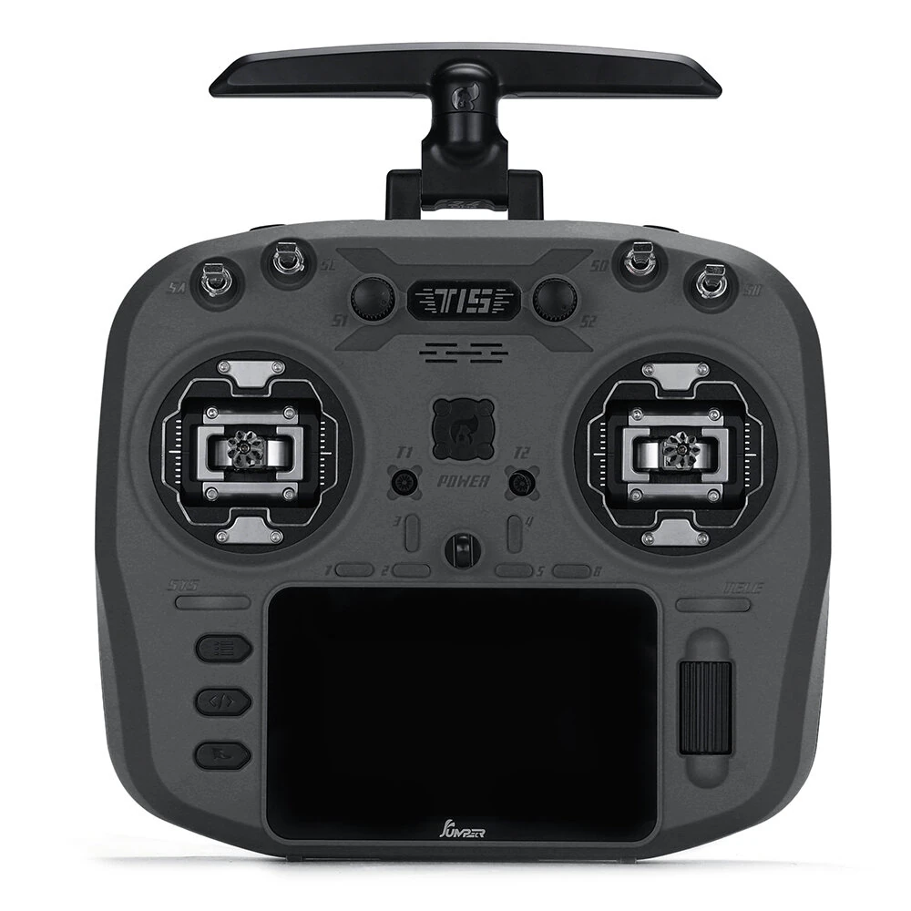 Jumper T15 2.4GHz ELRS 1W VS-M Hall Sensor Full Size Gimbal 3.5" Colour-Touch Screen EdgeTX Radio Controller for FPV RC Racer Drone