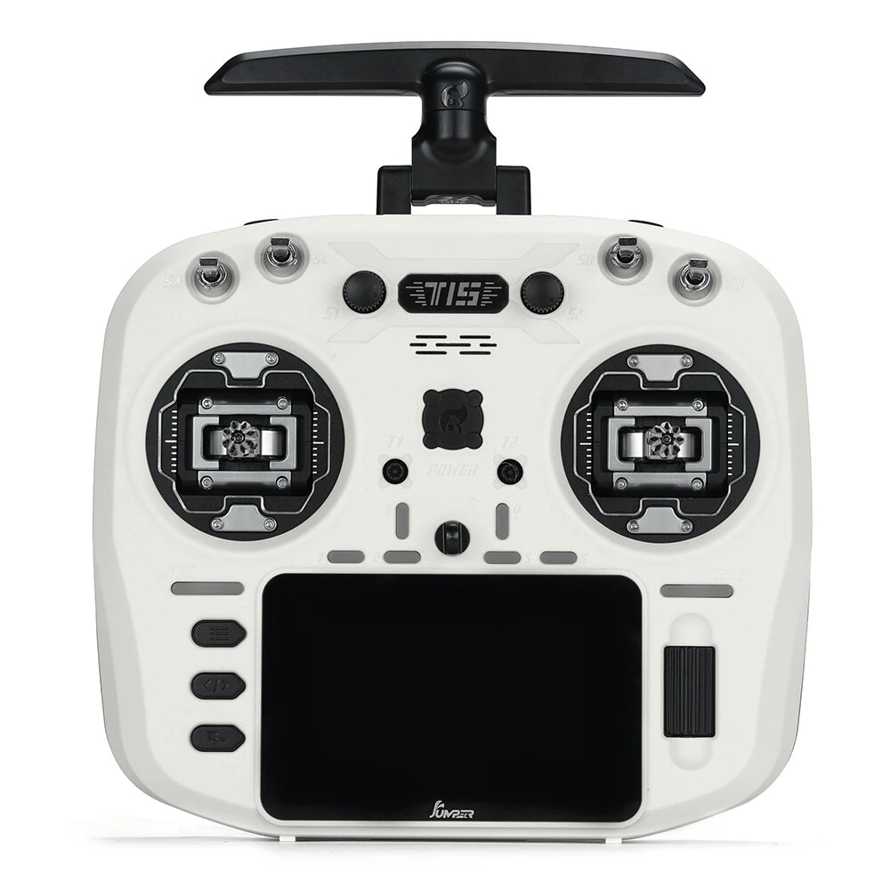 Jumper T15 2.4GHz ELRS 1W VS-M Hall Sensor Full Size Gimbal 3.5" Colour-Touch Screen EdgeTX Radio Controller for FPV RC Racer Drone