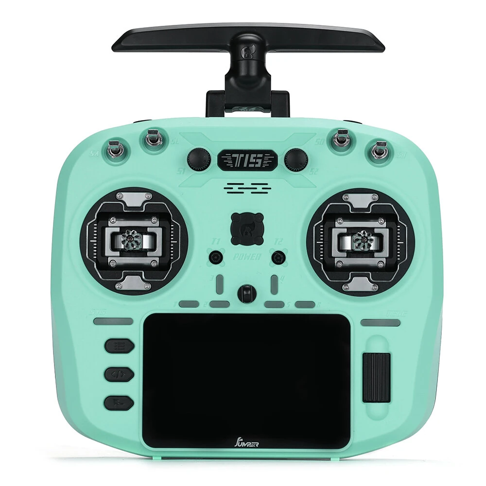 Jumper T15 2.4GHz ELRS 1W VS-M Hall Sensor Full Size Gimbal 3.5" Colour-Touch Screen EdgeTX Radio Controller for FPV RC Racer Drone