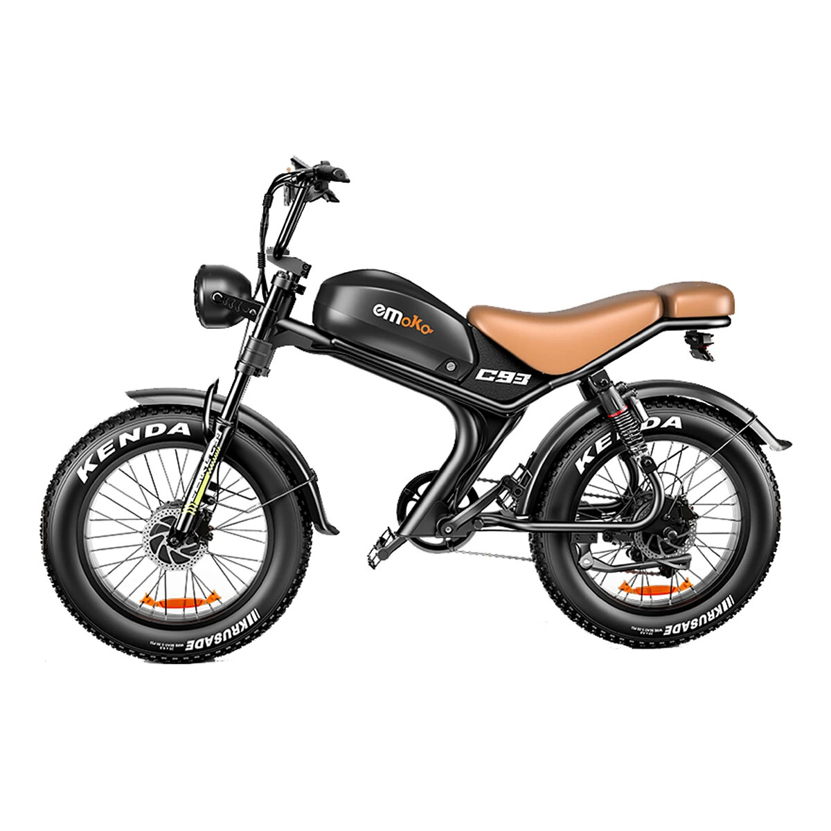 [EU Direct] EMOKO C93 Electric Bike 48V 23AH Battery 1000W*2 Dual Motors Recommended Top Speed 25KM/H 20inches Tires 80-150KM Max Mileage Range 180KG Max Load Electric Bicycle