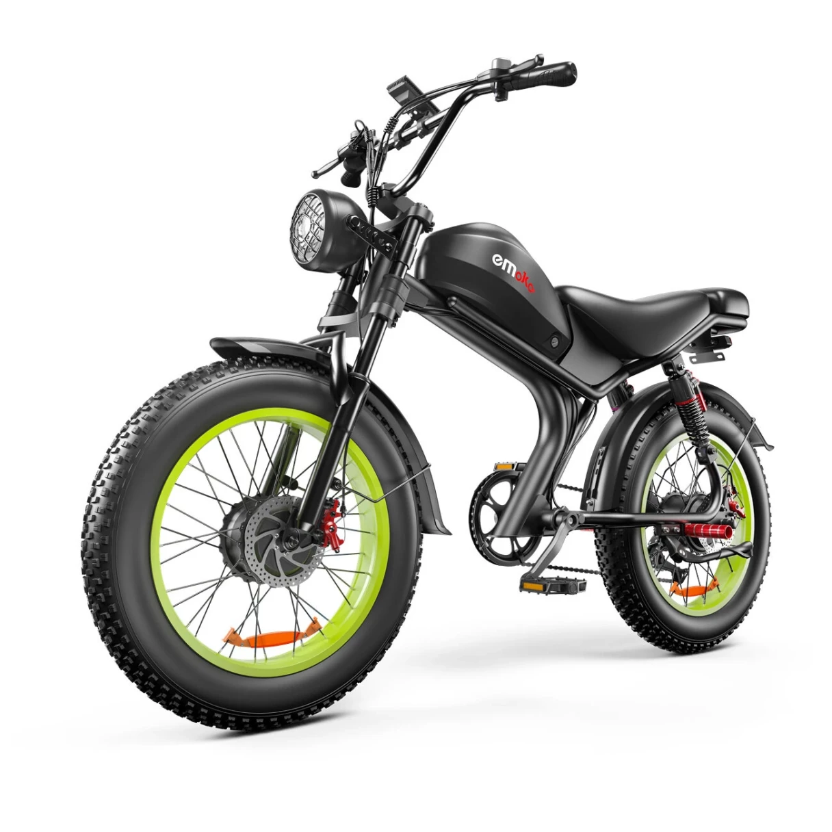 [EU Direct] EMOKO C93 Electric Bike 48V 23AH Battery 1000W*2 Dual Motors Recommended Top Speed 25KM/H 20inches Tires 80-150KM Max Mileage Range 180KG Max Load Electric Bicycle