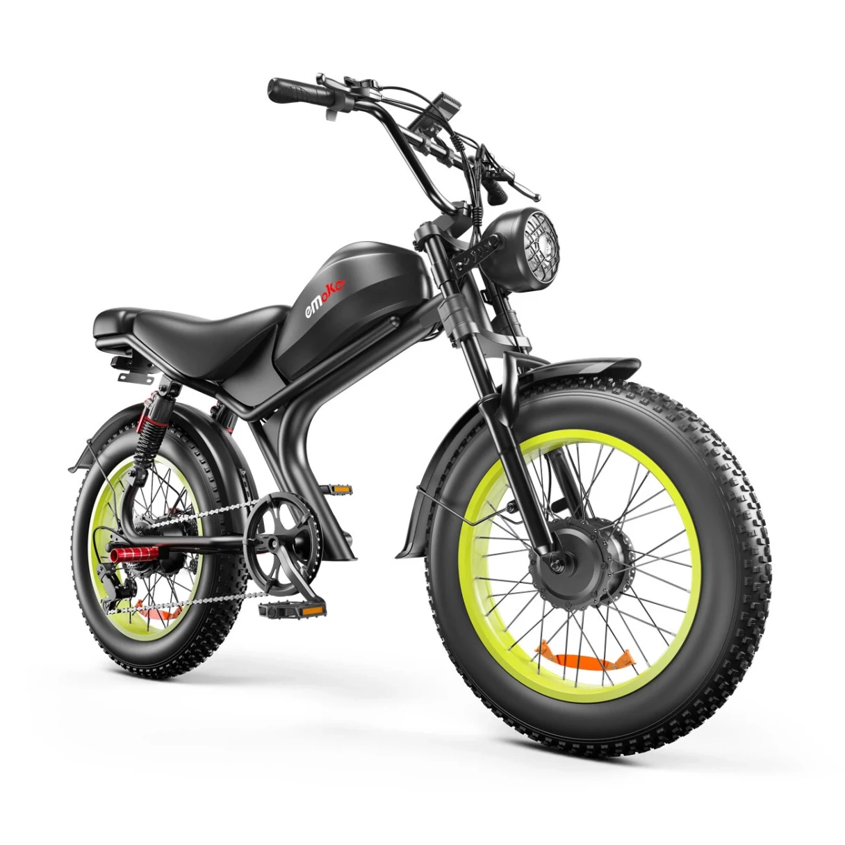 [EU Direct] EMOKO C93 Electric Bike 48V 23AH Battery 1000W*2 Dual Motors Recommended Top Speed 25KM/H 20inches Tires 80-150KM Max Mileage Range 180KG Max Load Electric Bicycle