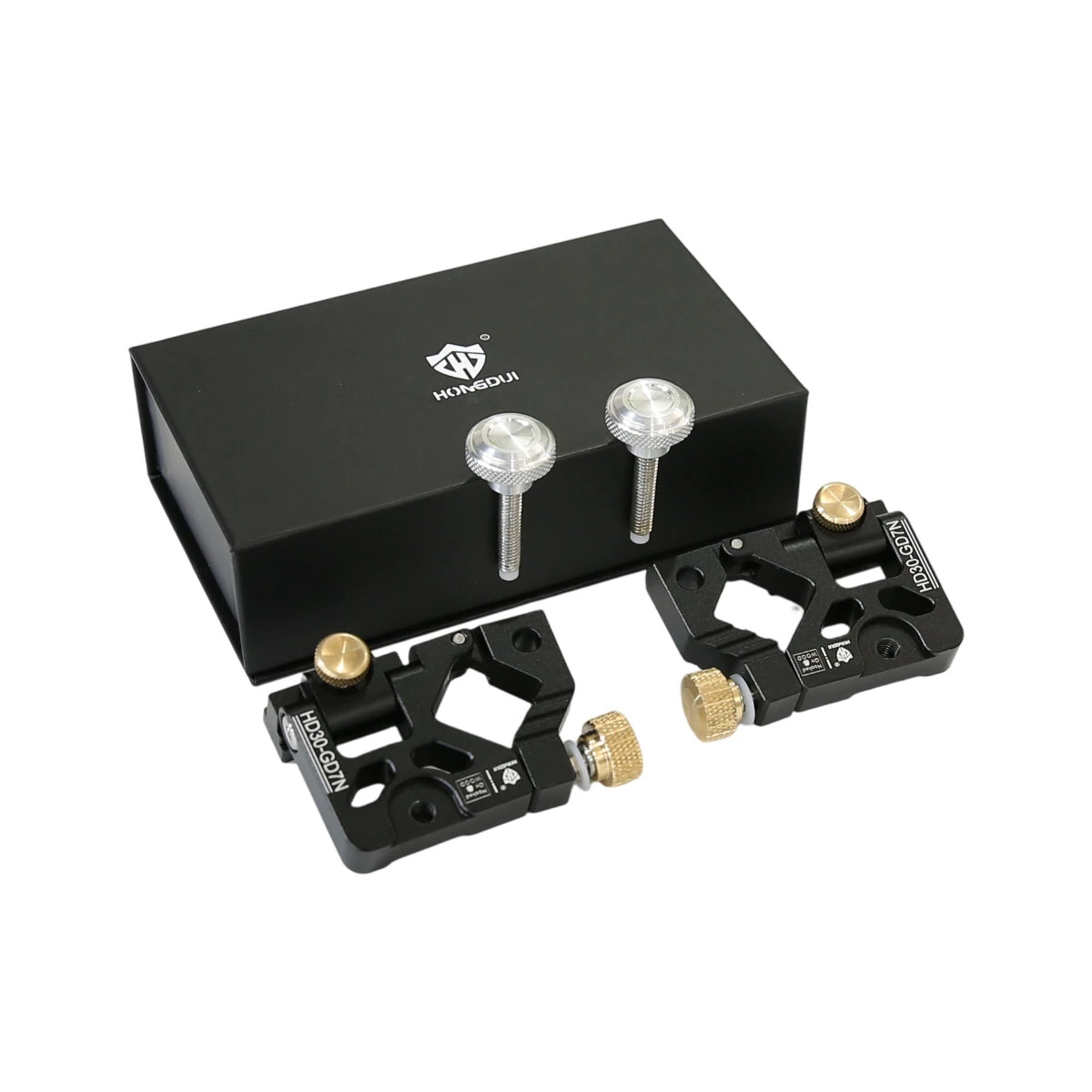 HONGDUI Hooked On Wood 2pcs Folding Guide Rail Clamp HD30-GD7N Bench Dog Flip Clamps Folding Rail Clip For MFT System