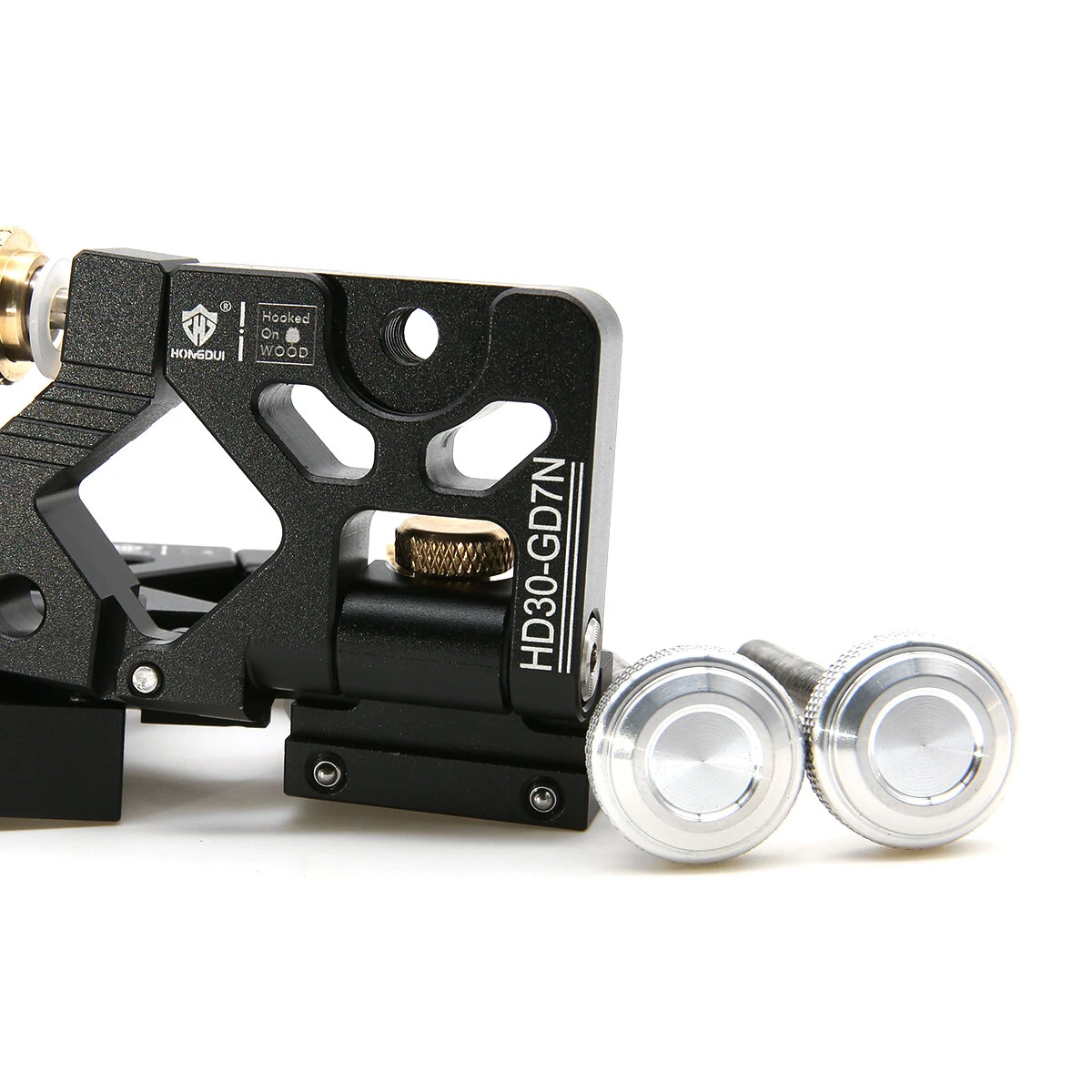 HONGDUI Hooked On Wood 2pcs Folding Guide Rail Clamp HD30-GD7N Bench Dog Flip Clamps Folding Rail Clip For MFT System