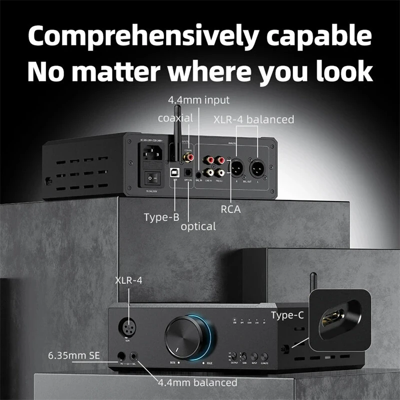 FiiO K9AKM Desktop HiFi Audio Decoder Headphone Amplifier bluetooth AK4199EQ+AK4499EX THX AAA 788+ LDAC aptXs DSD512 for PC Phone