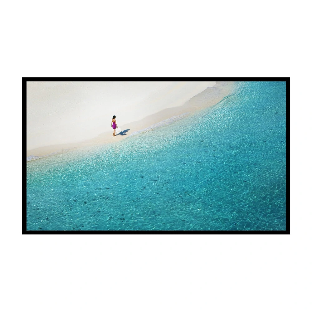 BlitzWolf® BW-VS4 100/120 inch Projection Screen White Plastic with 4K Resolution 160°Viewing Angle Backlight 1.2X improvement Draagbare Home Office Projector Screen