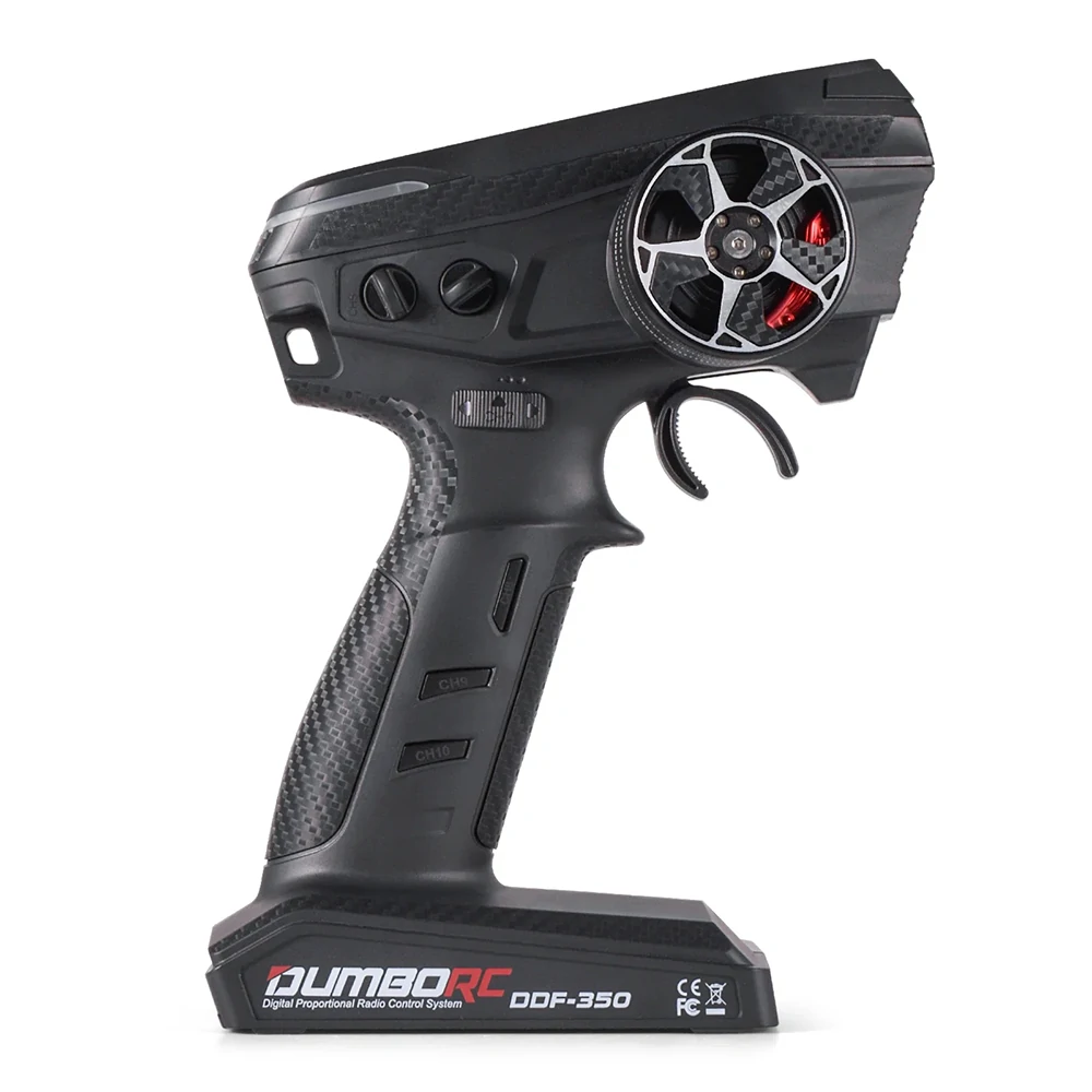 DumboRC DDF-350 2.4GHz 10CH HD LCD Screen Digital Radio Transmitter with P10F/P10FG/P4FM/P4FMG/P6DC/P6DCG Receiver For RC Airplane Car Boat Tank