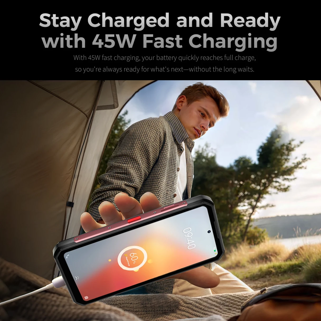 [EU Direct] Oukitel WP56 5G 128dB Loudspeaker Camping Light 36GB 512GB 108MP Camera 6.8 inch 120Hz 16000mAh 45W Fast Charge Android 15 Dimensity 7050 NFC IP68 IP69K Waterproof Rugged Smartphone