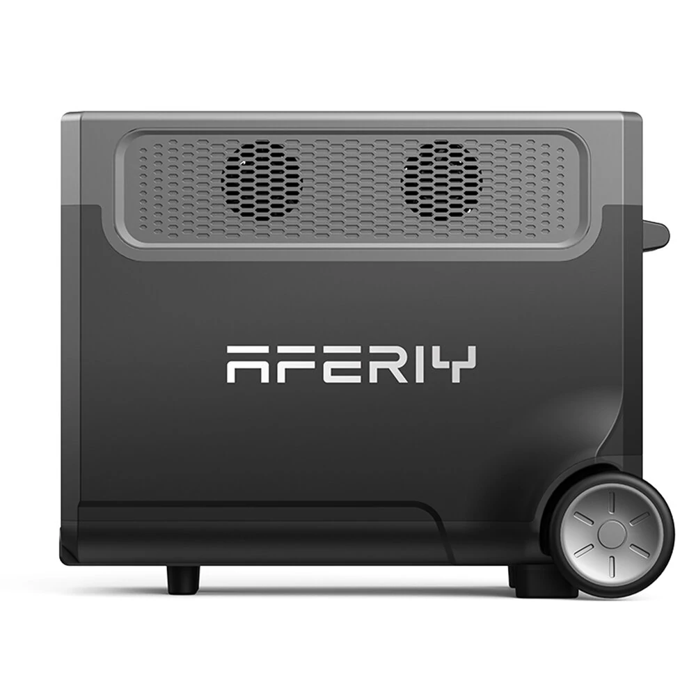 [EU Direct] Aferiy P310 Portable Power Station 3840Wh LiFePO4 Solar Generator 3600W AC Output, UPS Pure Sine Wave Fully Recharge in 1.5 Hours 13 Output Ports, LCD Screen with Rolling Wheels EU Plug