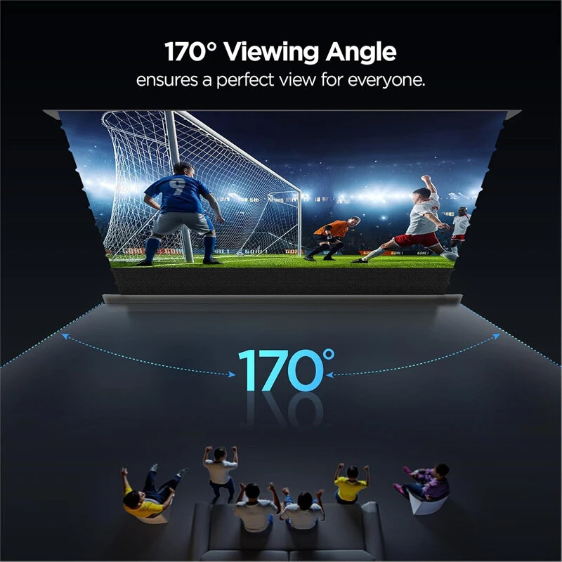 ProjeStar 120 Inch Electric Floor Rising UST Projector Screen 4K UHD ALR 170° Viewing Angle for Ultra Short Throw Laser Projectors Supports Daytime Viewing