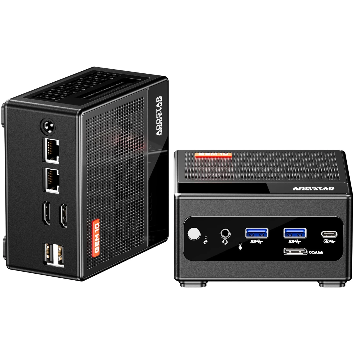 AOOSTAR GEM10 Mini PC AMD Ryzen 7 6800H 8 Core 16 Thread 32GB DDR5 1TB SSD Windows 11 Pro WIFI6 BT5.2 4K Triple Screen Output Mini Computer Desktop PC