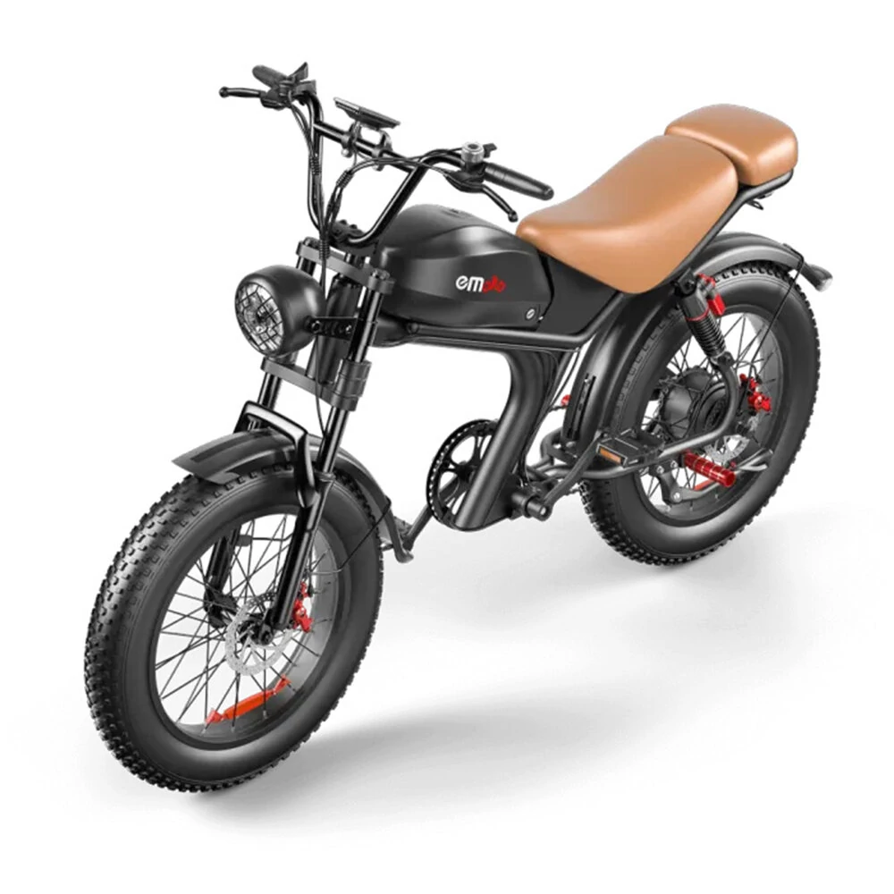 [EU DIRECT] Emoko C93 Electric Bike 48V 20AH Battery 1000W Motor Recommended Top Speed 25KM/H 20inch Tires 80-125KM Max Mileage 180KG Max Load Electric Bicycle