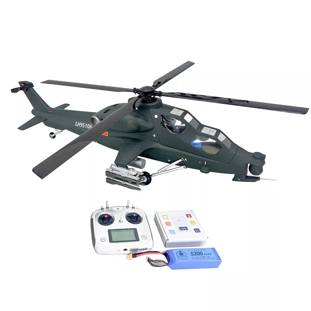 ROBAN Z-10 470 Class 2.4G 8CH GPS Stabilized Scale Flybarless RC Helicopter RTF With X2 Flight Controller
