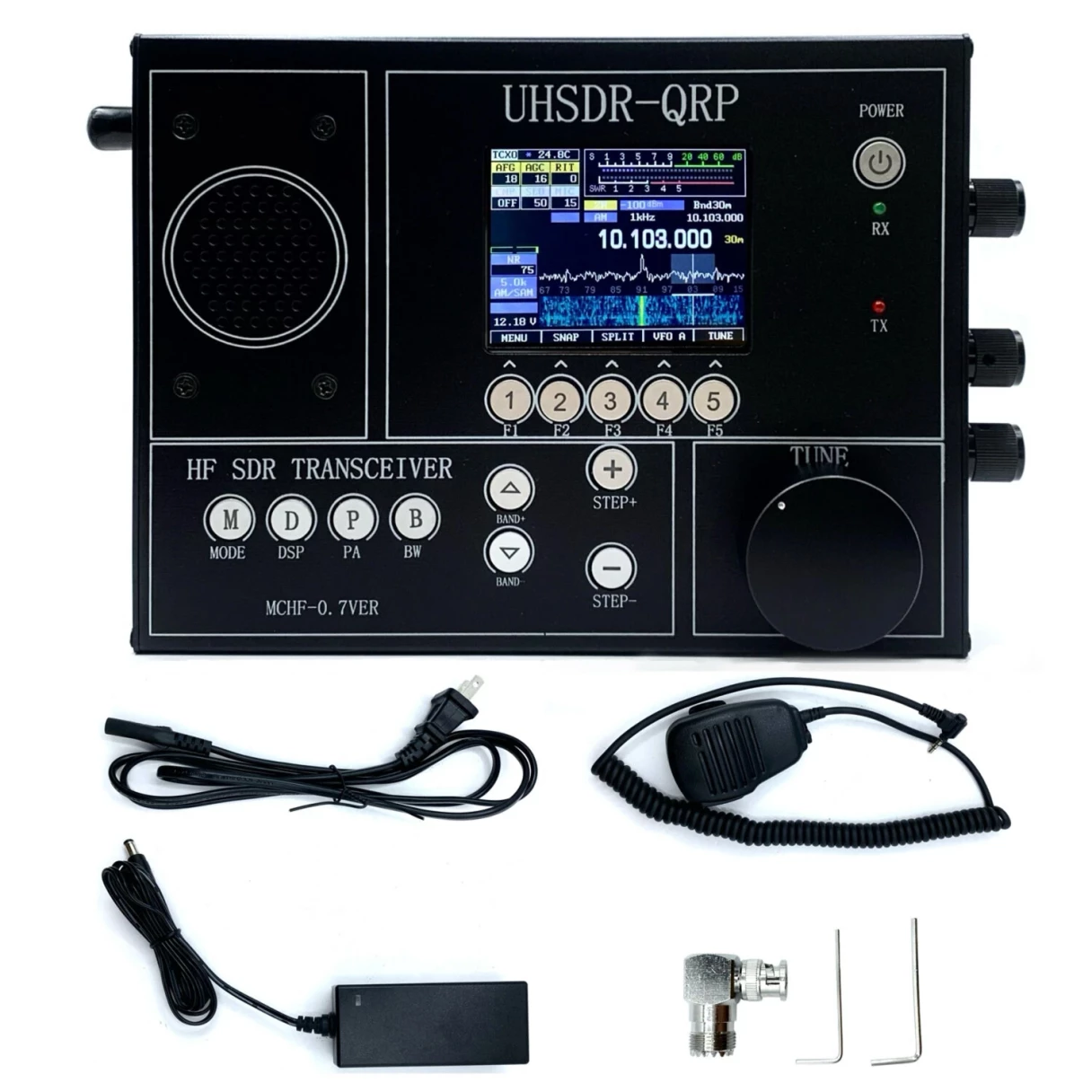 MCHF Shortwave Radio/MCHF V0.7 UHSDR-QRP 1.8-30Mhz HF SDR Transceiver CW SSB AM FM Radio