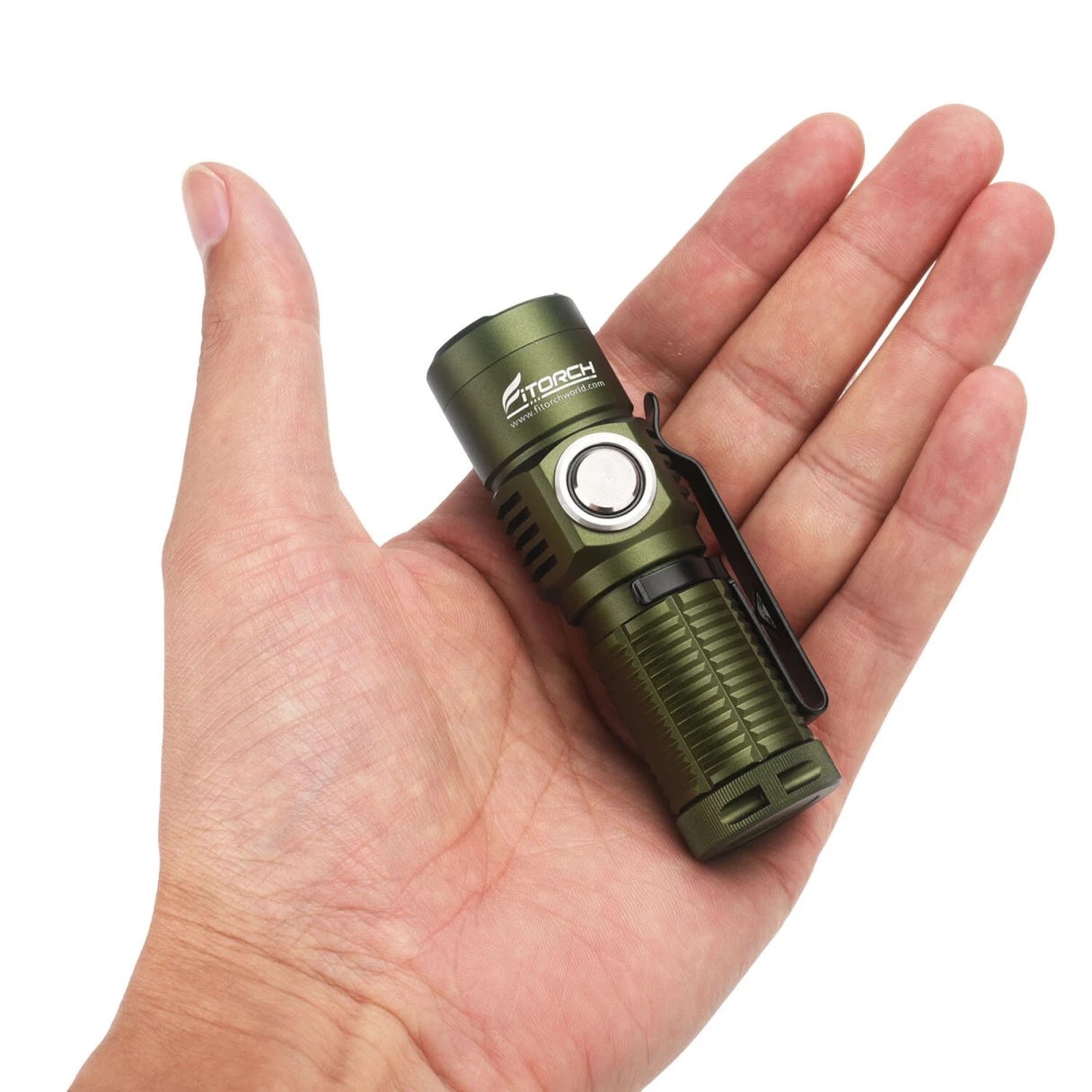 Fitorch ER16GT 1350LM Compact EDC LED Flashlight with 18350 Battery USB Rechargeable Powerful Mini Torch Portable Outdoor Clip Light