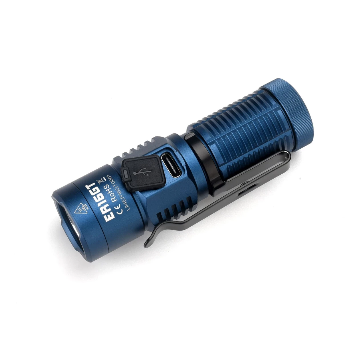 Fitorch ER16GT 1350LM Compact EDC LED Flashlight with 18350 Battery USB Rechargeable Powerful Mini Torch Portable Outdoor Clip Light