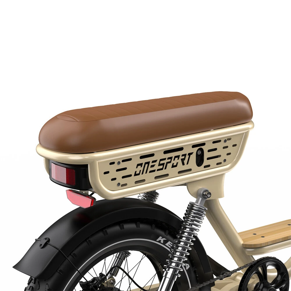 [EU DIRECT] ONESPORT W77 Electric Bike 48V 18AH Battery 250W Motors Recommended Top Speed 25KM/H 20inch Tires 80-90KM Max Mileage 90KG Max Load Electric Bicycle