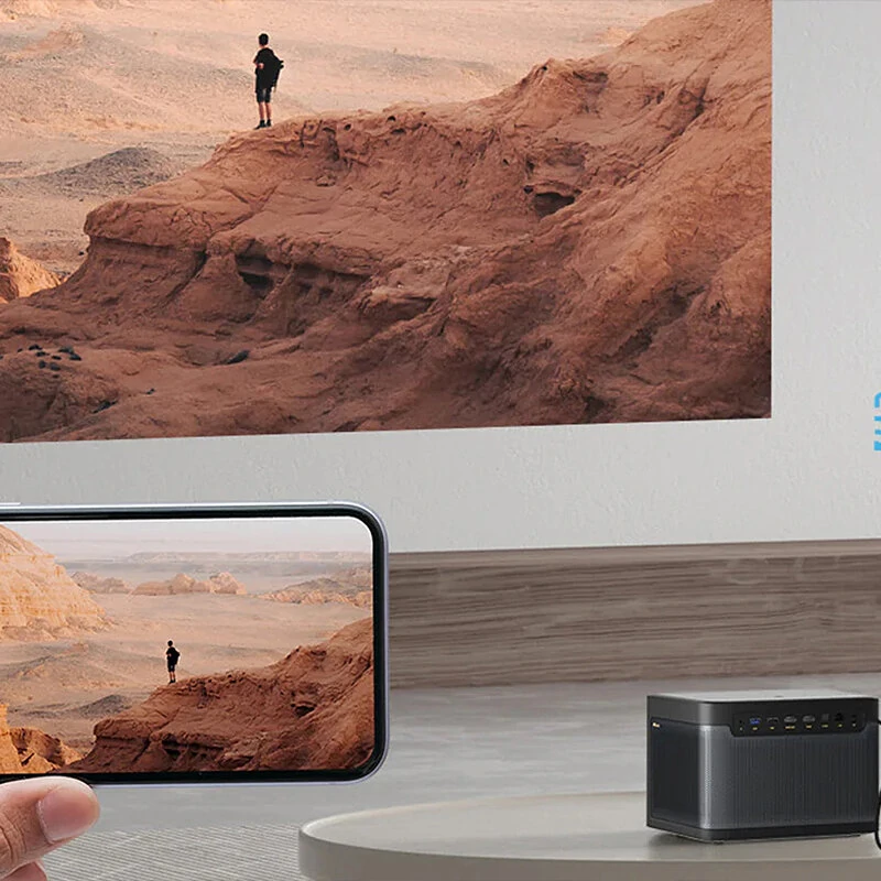 [EU Direct] Dangbei Mars Pro 2 ALPD Laser Projector 2450 ISO Lumens Native 4K Licensed Netflix Google TV Active 3D HDR10+ Wifi Home Theater Dolby Audio Built-in Dual 12W Speakers  Smart Home Theater Projector with Remote Control Beamer