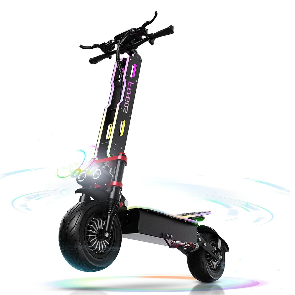 [EU DIRECT] FENGQS GT9 Electric Scooter with Seat 60V 38Ah Battery 1600W*2 Dual Motors Recommended Top Speed 25KM/H 12inch Tires 110KM Max Mileage Range 150KG Max Load Folding E-Scooter
