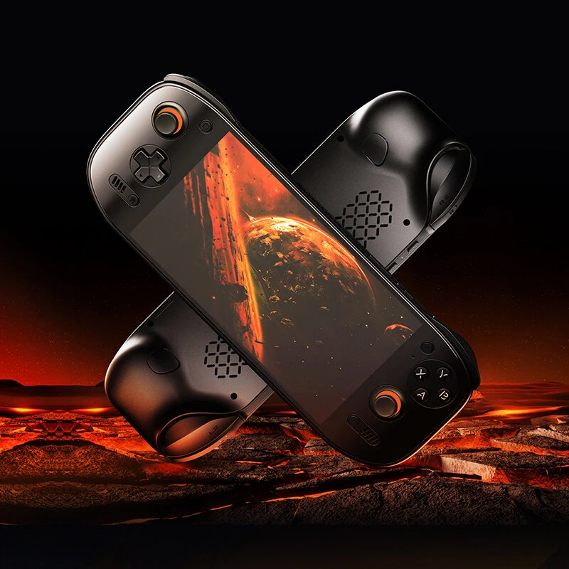 [12+512G] AMPOWN Ayn Odin 2 Portal Handheld Game Console 3D Curved Touch Glass Cover Snapdragon 8 Gen 2 Android 13 4K Output Active Cooling 8000mAh Battery 12G+512G Portable Game Player Device
