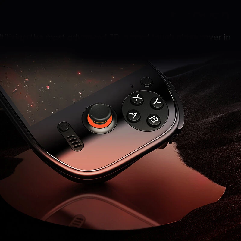 [12+512G] AMPOWN Ayn Odin 2 Portal Handheld Game Console 3D Curved Touch Glass Cover Snapdragon 8 Gen 2 Android 13 4K Output Active Cooling 8000mAh Battery 12G+512G Portable Game Player Device