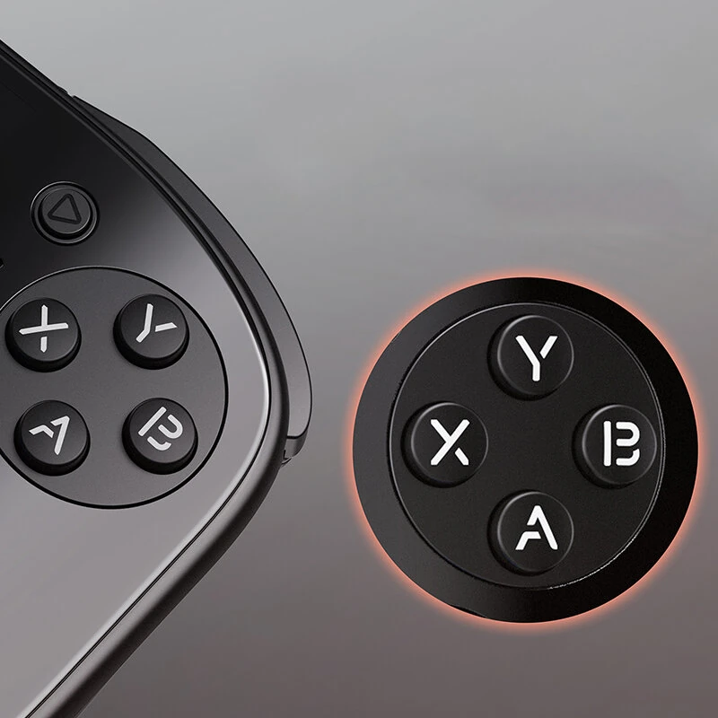 [12+512G] AMPOWN Ayn Odin 2 Portal Handheld Game Console 3D Curved Touch Glass Cover Snapdragon 8 Gen 2 Android 13 4K Output Active Cooling 8000mAh Battery 12G+512G Portable Game Player Device