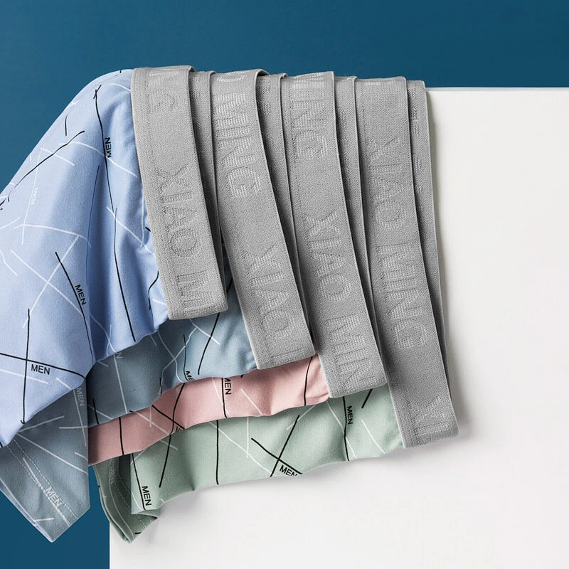 5pcs Men Boxer Briefs Thin Breathable Comfy Quick Drying Stretchy Boxer Underwear Shorts Male Sports Underpants Panties Boxershorts