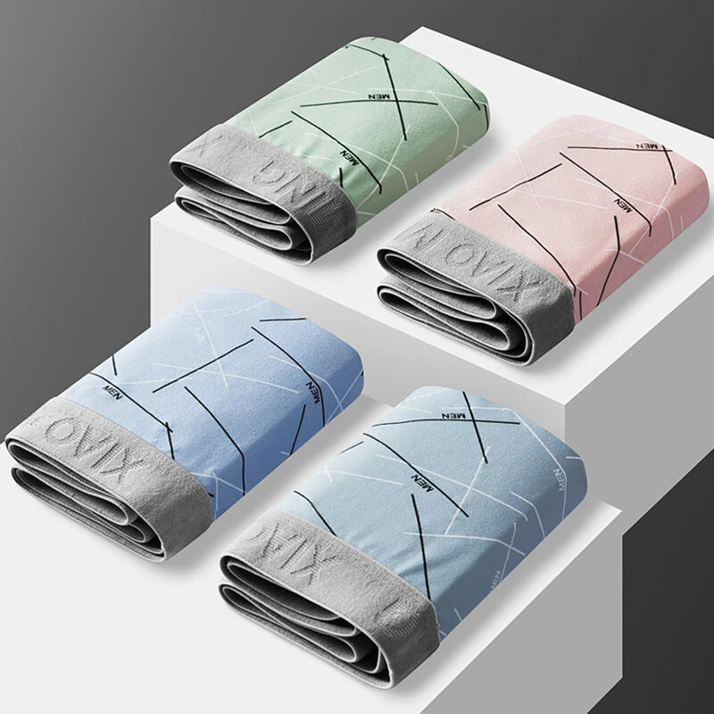 5pcs Men Boxer Briefs Thin Breathable Comfy Quick Drying Stretchy Boxer Underwear Shorts Male Sports Underpants Panties Boxershorts