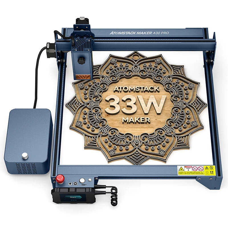 [EU Direct]ATOMSTACK Maker A30 PRO 160W Laser Engraver Real 33W Laser Power 6-core Laser Engraving and Cutting Machine