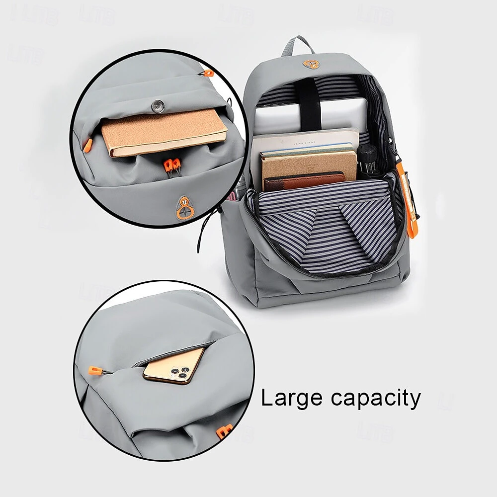 Men's Backpack Waterproof Lightweight USB Charging Laptop Bag Male Business Casual Youth Travel Backbag Teenage Outdoor Sport Bag Student Schoolbag