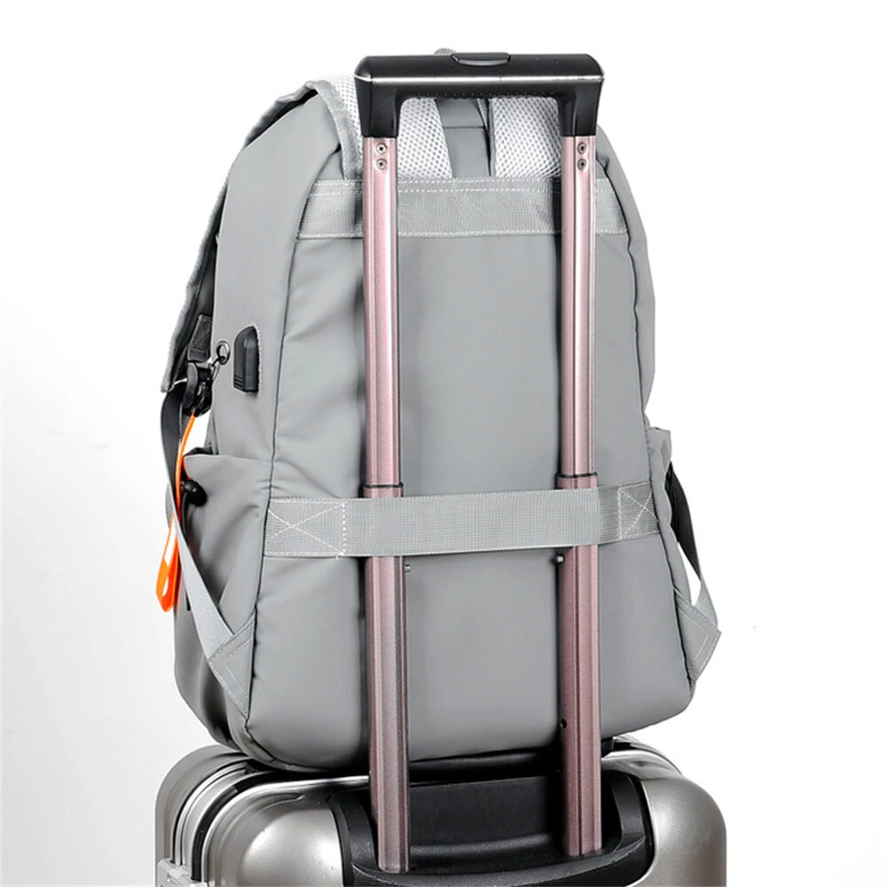 Men's Backpack Waterproof Lightweight USB Charging Laptop Bag Male Business Casual Youth Travel Backbag Teenage Outdoor Sport Bag Student Schoolbag
