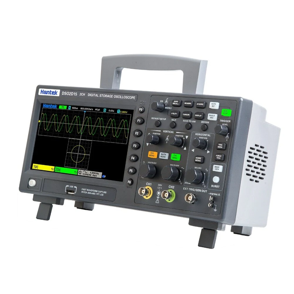 Hantek DSO2D15 Dual-Channel + AFG Digital Storage Oscilloscope 150MHz 1GSa/s Signal Generator Oscilloscope 2 In 1