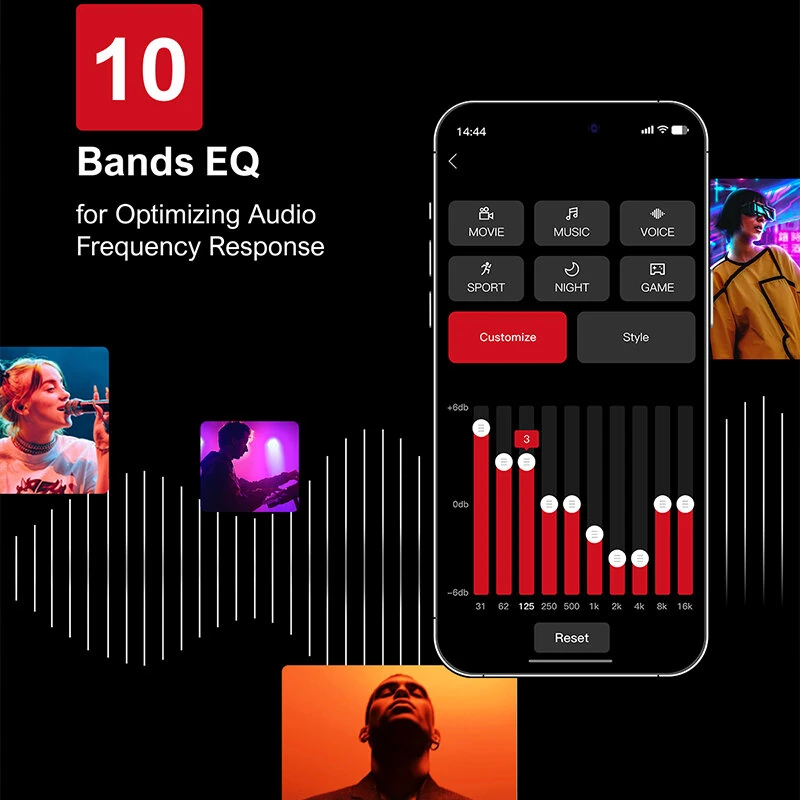 Ultimea Aura A40 330W 7.1CH Soundbar bluetooth Soundbar 8 High-Performance Speakers BassMX SurroundX Technology 121 Preset EQ Matrices 6 Adjustable Surround Levels Wired Soundbar Desktop Speaker Subwoofer Surround System