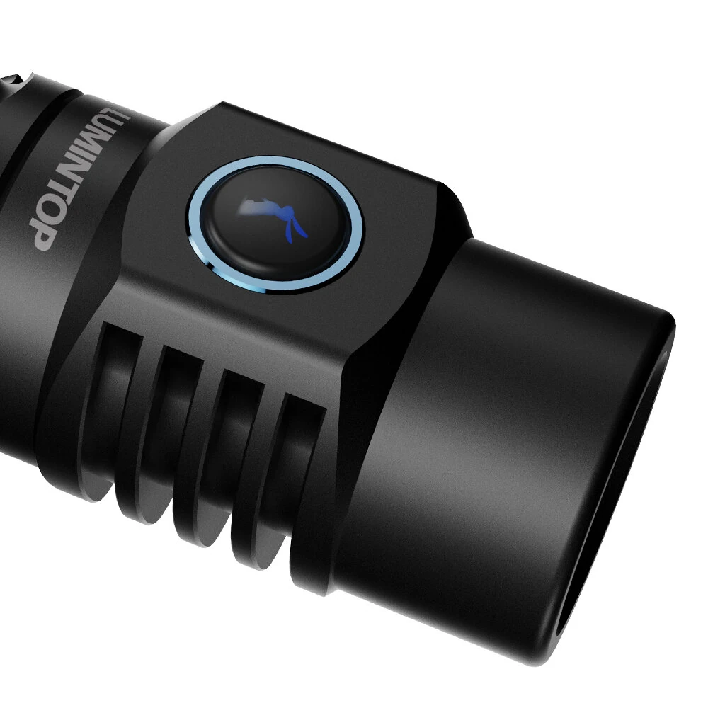 Lumintop THORMINI 700M Long Distance LEP Flashlight Aluminium Flashlight with 18350 Battery, 250 Lumens Long Shoot Beam Strong LEP Spotlight Portable Search Torch Outdoor Survival Tools