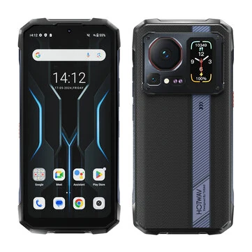 [EU Direct] HOTWAV Cyber 16 Pro 108MP Camera Dual Display 24GB 512GB 6.6 inch FHD+ 120Hz 2K 6280mAh 33W Fast Charge NFC Android 15 Helio G100 Octa Core IP68 IP69K Waterproof 4G Rugged Smartph