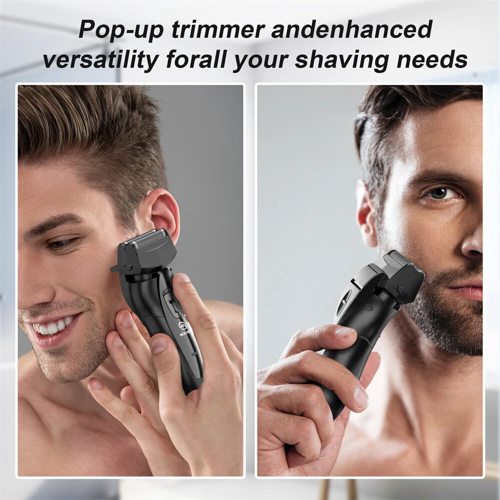 [EU Direct] MOOSOO RS726 Rechargeable Electric Foil Shaver Beard Trimmer Electric Razor For Men Shaving Machine Facial Trimer