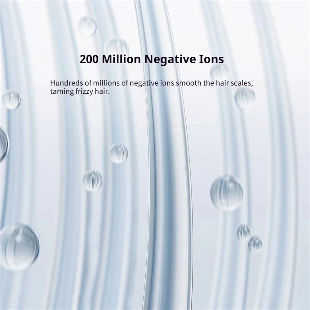 XIAOMI Mijia GSHF04LF High Speed Hair Dryer 200 Million Negative Ions Wind 62m/s 1600W 110,000 rpm Lightweight Quiet Operation for Home