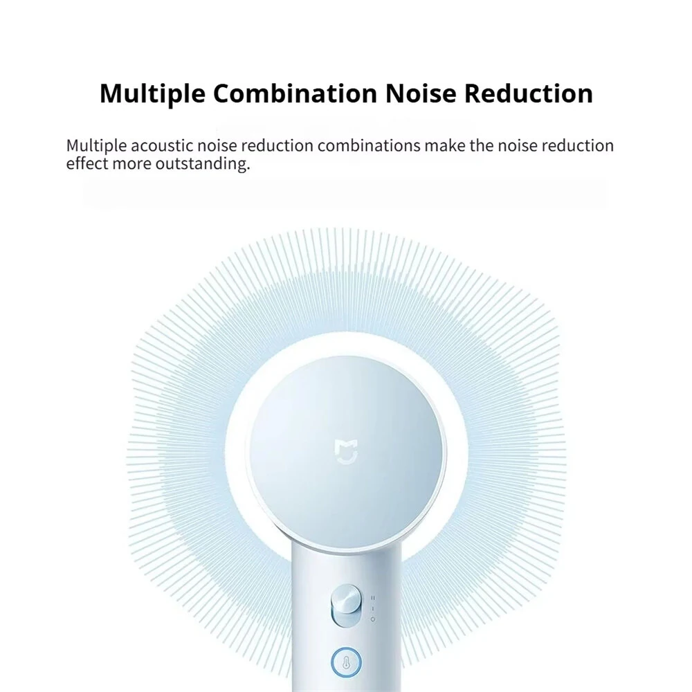 XIAOMI Mijia GSHF04LF High Speed Hair Dryer 200 Million Negative Ions Wind 62m/s 1600W 110,000 rpm Lightweight Quiet Operation for Home