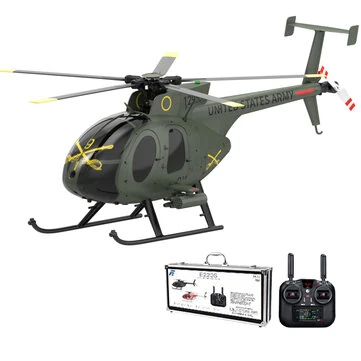 Eachine E220S MD500 2.4G 9CH GPS Optical Flow Localization TOF LiDAR Altitude Hold Dual Brushless Motor 1:16 Scale Flybarless RC Helicopter RTF
