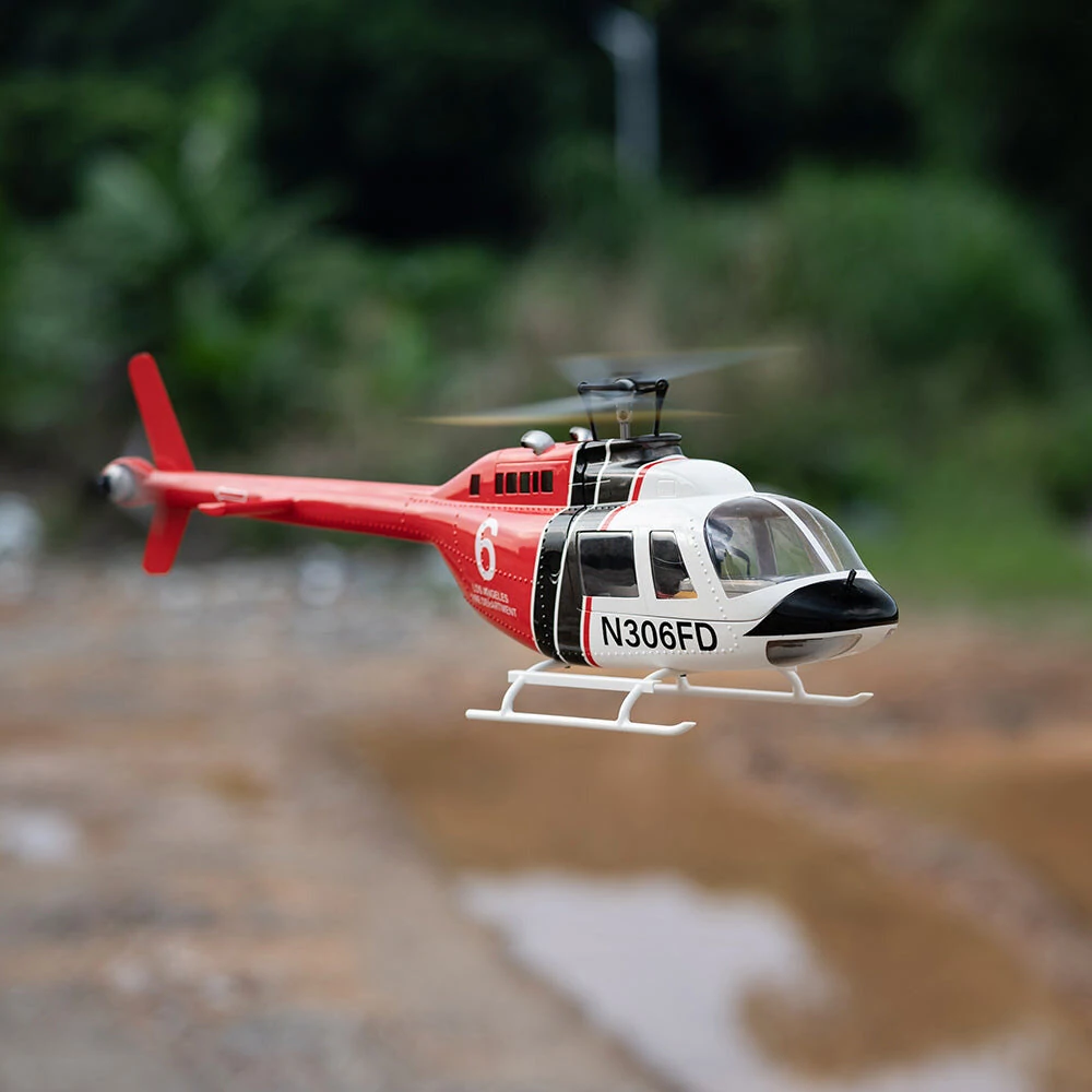 FLY WING Bell 206 V3  470 CLASS RC Helicopter With H1 / ACE Flight Control System GPS PNP / RTF