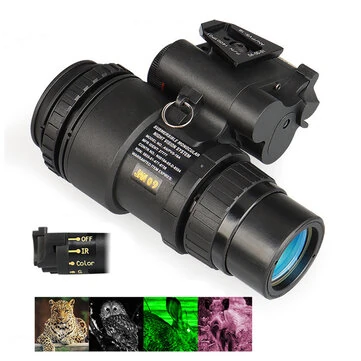IPRee 1X32 Infrared Digital Night Vision Goggles NVG Scope Monocular PVS-18 Head Mounted Helmet Hunting Trail IR Camera Monocular